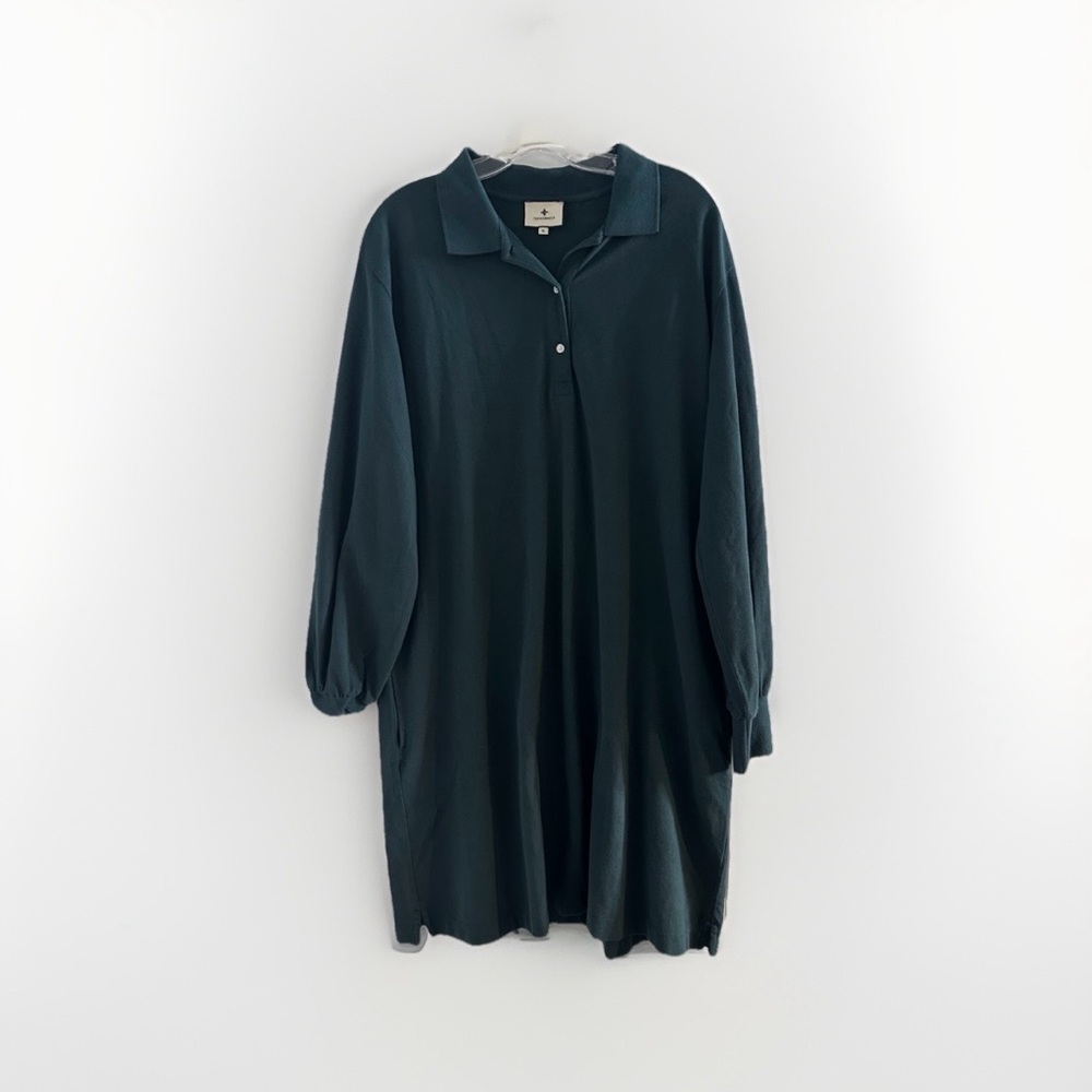 NWT Tuckernuck June Bug Pique Frances Polo Long Sleeve Shirt Dress Women's XL - Picture 7 of 12